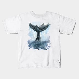 Whale Tail Kids T-Shirt